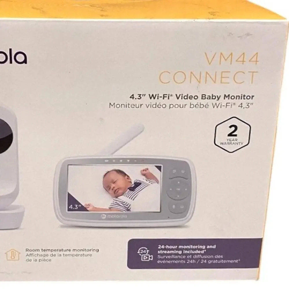 Motorola Baby Monitor VM44 - WiFi Video Baby Monitor with Camera 4.3